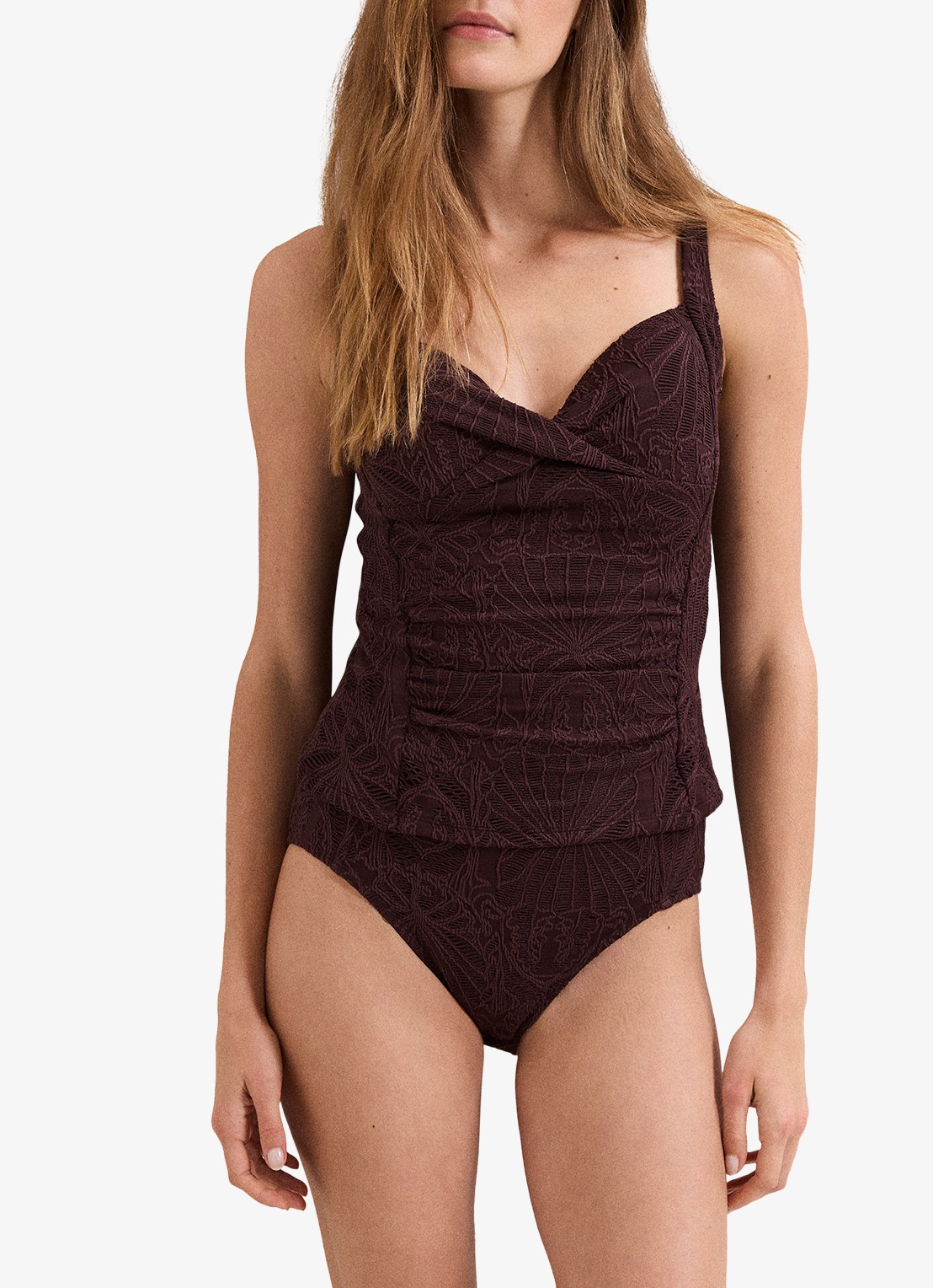 Phase Eight Tankini met broderie - detail 4 bruin