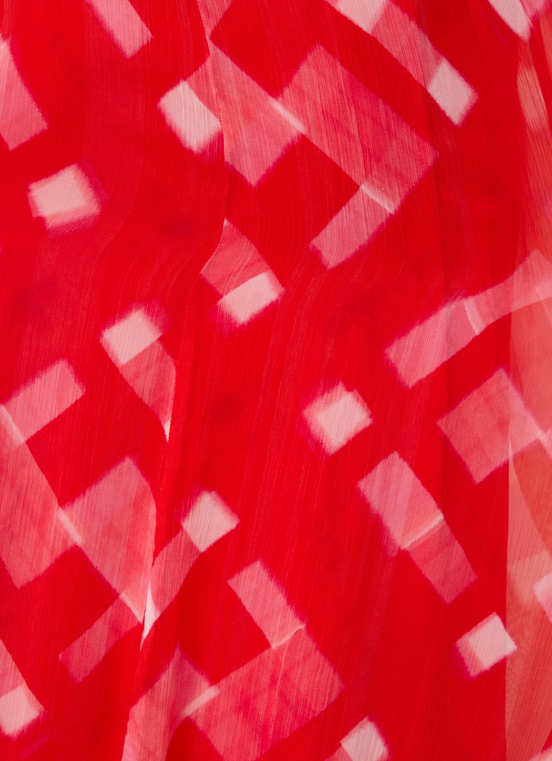 Phase Eight Tatianna semi-transparante maxi jurk met print en strikceintuur - detail 5 rood