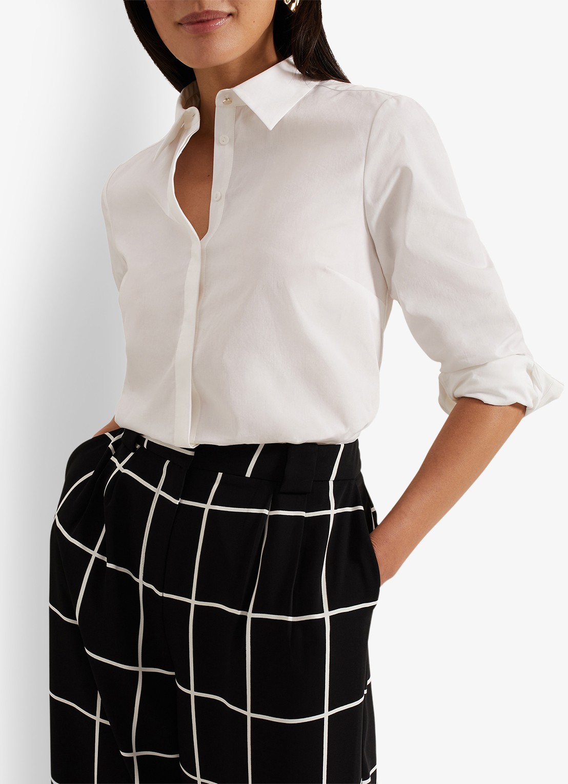 Phase Eight The White Shirt blouse - detail 3 wit