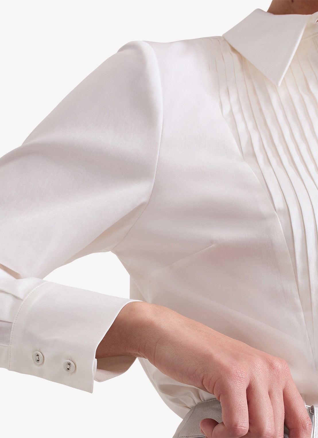 Phase Eight Tiana blouse met kraag - detail 7 wit
