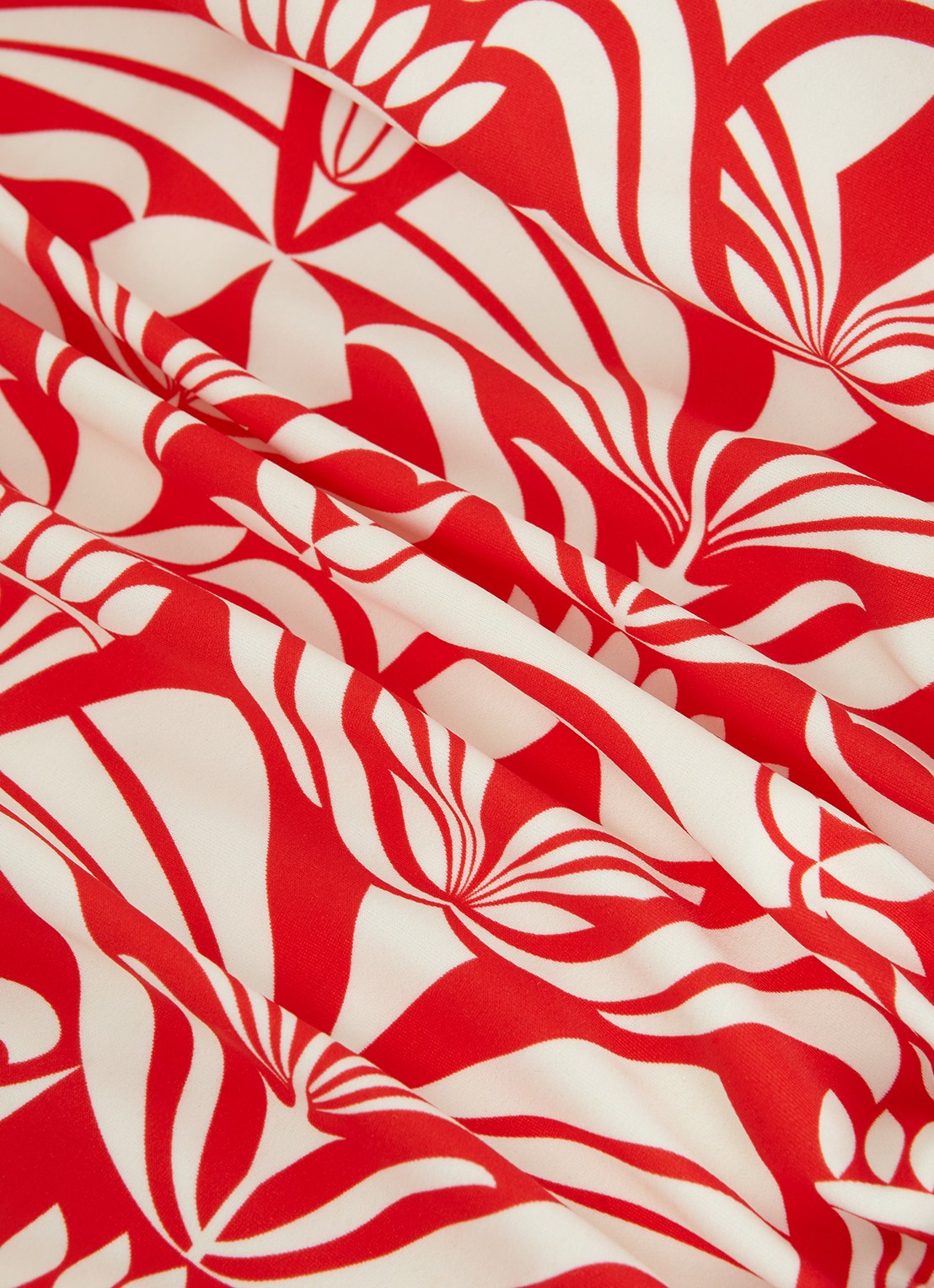 Phase Eight Tile badpak met print - detail 6 rood