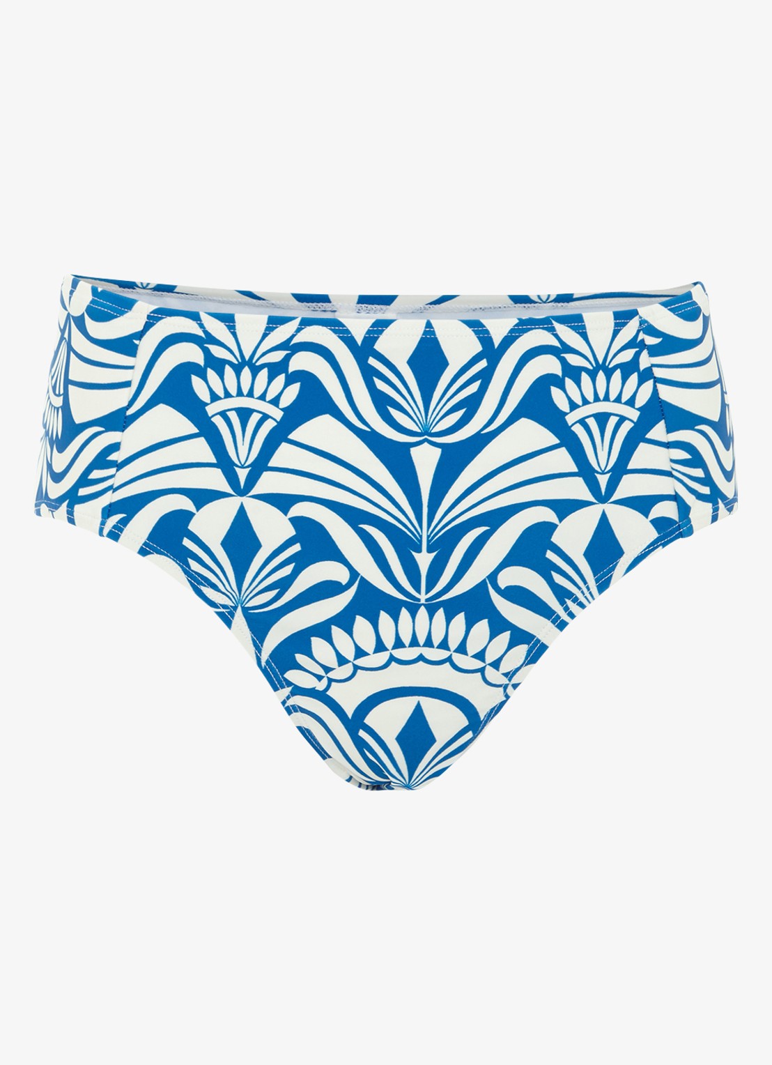 Phase Eight Tile bikinislip met print - voorkant 5 blauw