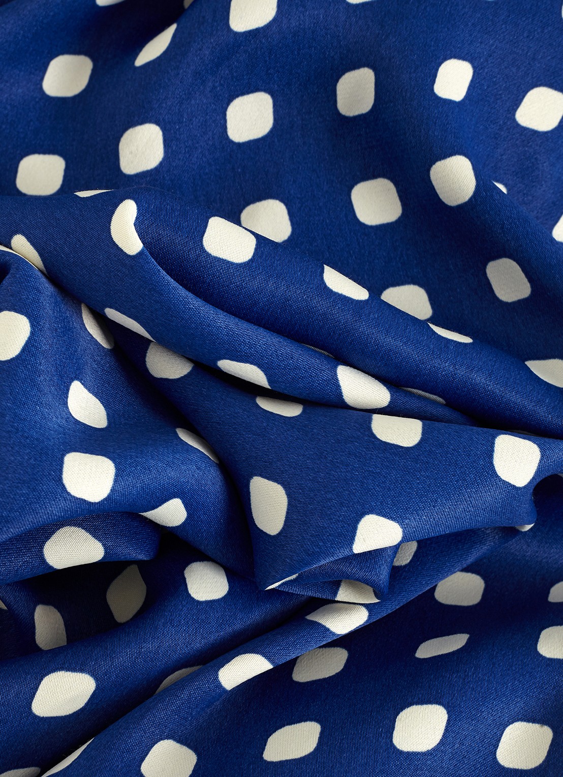 Phase Eight Tina midi jurk met stippenprint - detail 6 donkerblauw