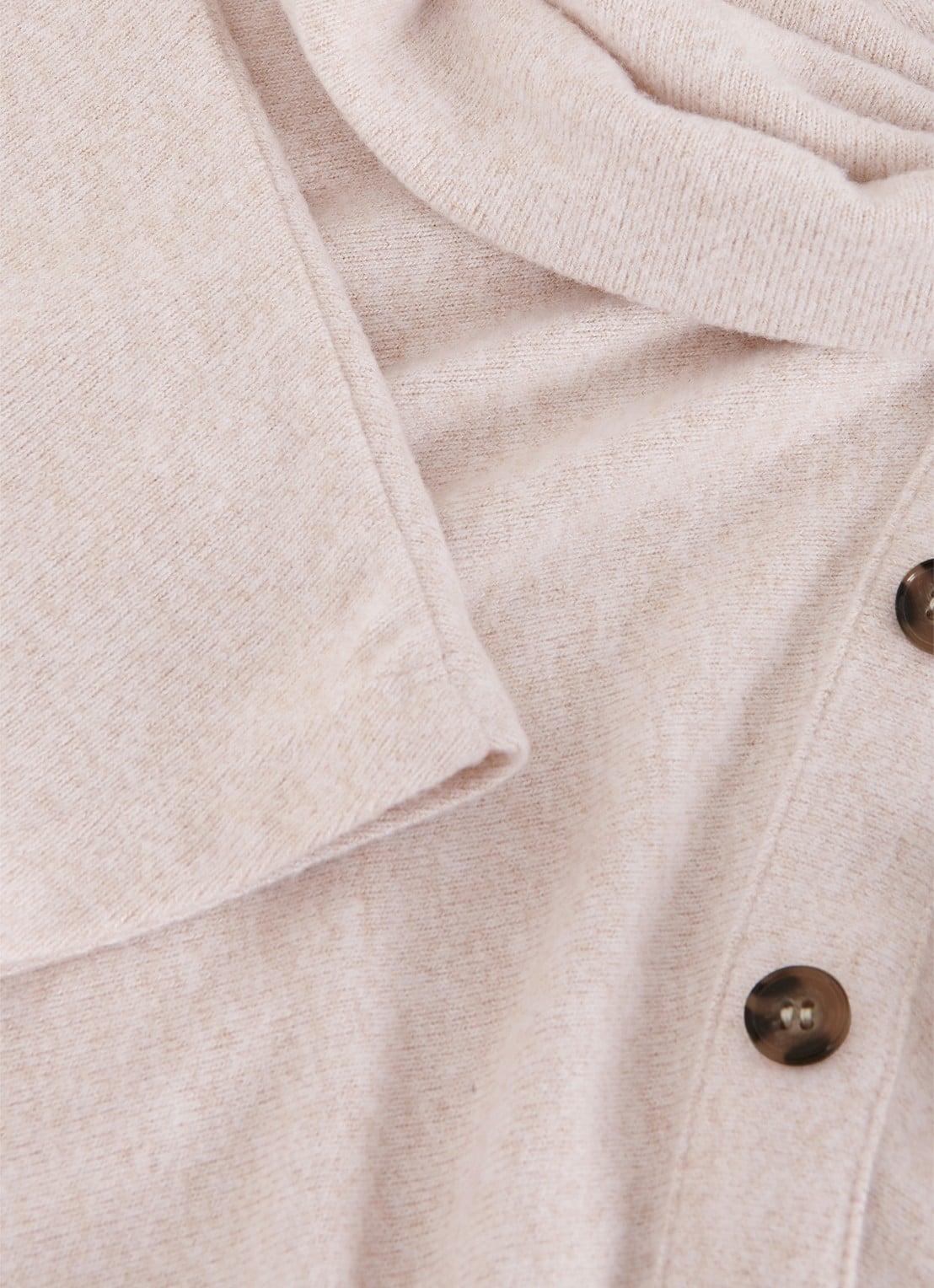 Phase Eight Toni top met opstaande kraag - detail 5 beige