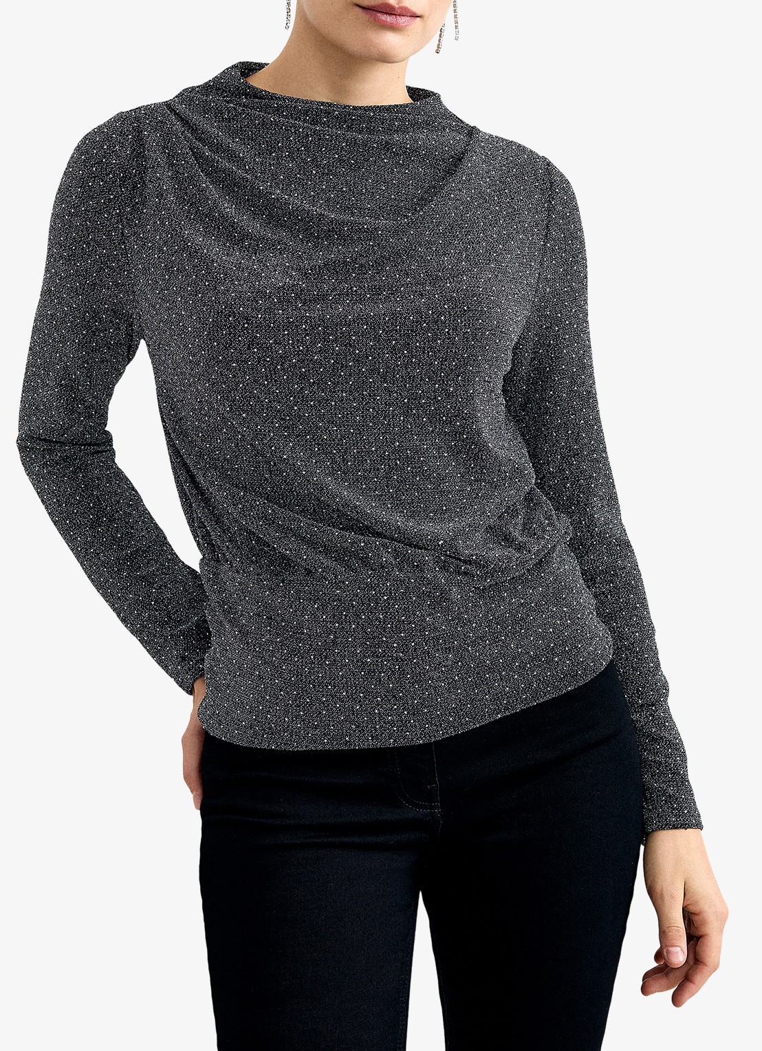 Phase Eight Top met strass - detail 4 zilver