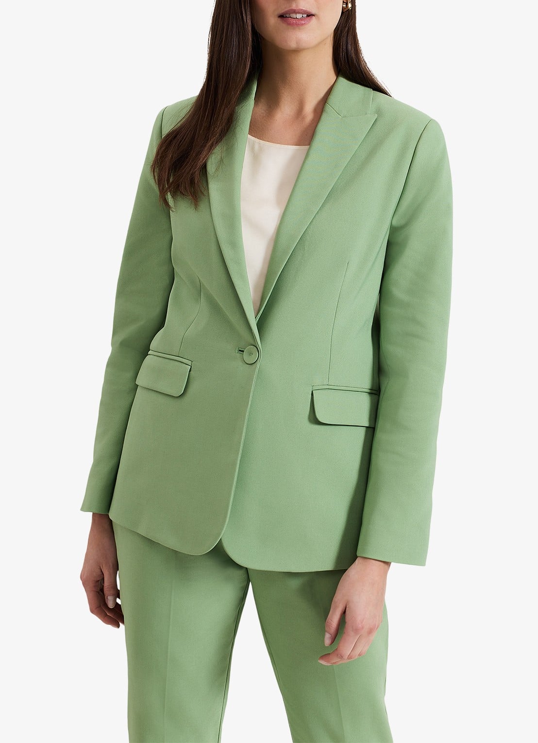 Phase Eight Ulrica blazer met klepzakken - detail 4 lindegroen