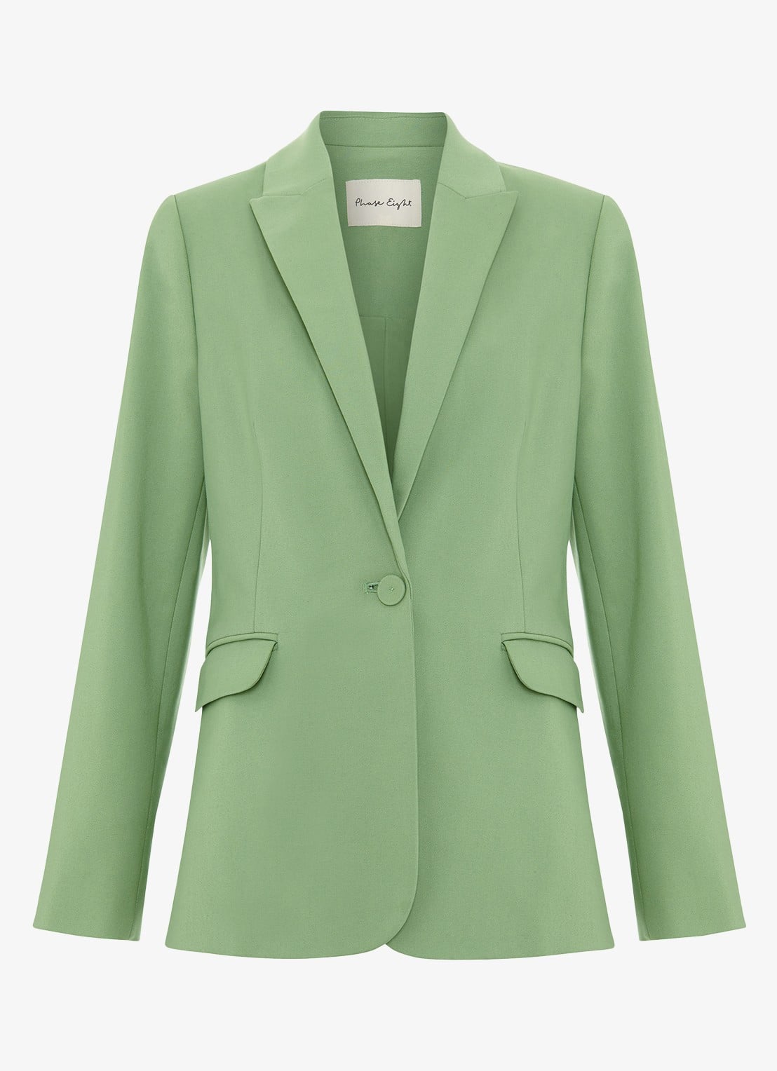 Phase Eight Ulrica blazer met klepzakken - voorkant lindegroen