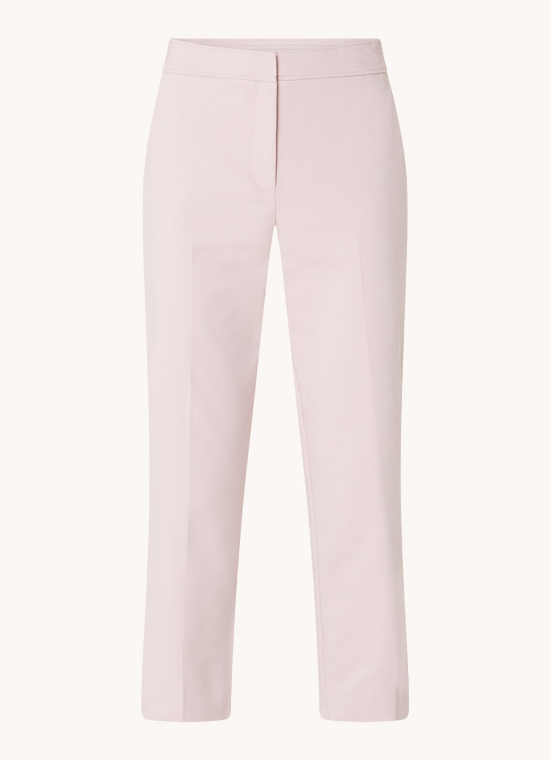 Phase Eight Ulrica high waist cropped slim fit pantalon met steekzakken - voorkant 2 lichtroze