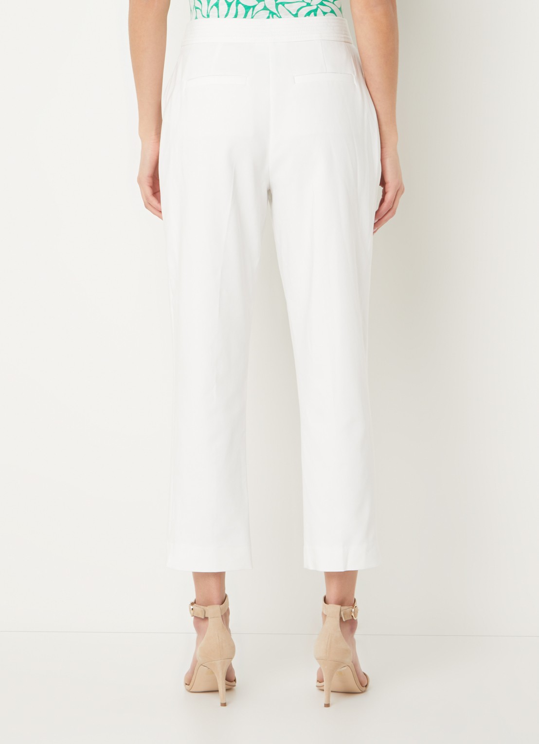 Phase Eight Ulrica high waist tapered fit chino met stretch - achterkant wit