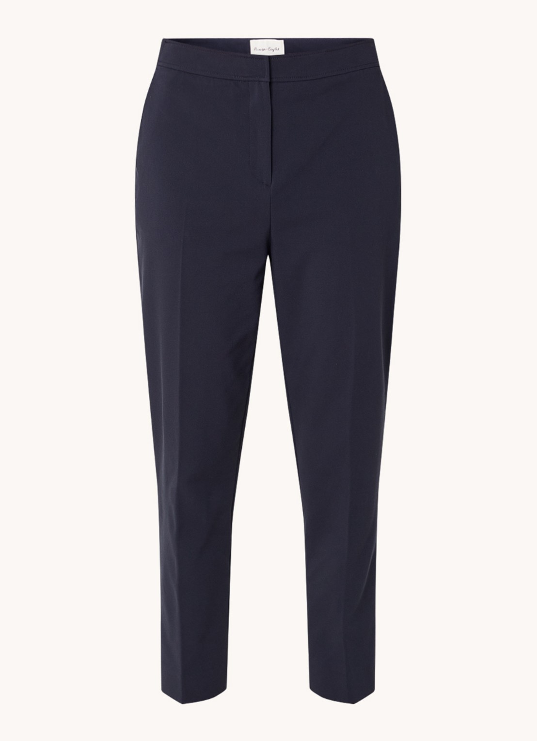 Phase Eight Ulrica high waist tapered fit cropped chino  - voorkant 2 donkerblauw