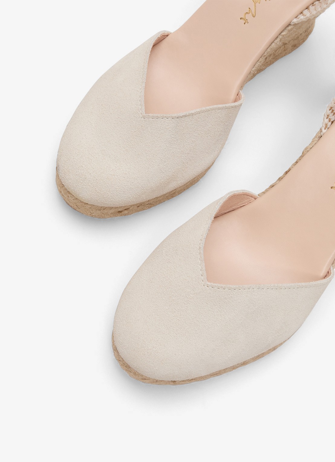 Phase Eight Wedge sleehak met strikdetail - detail 2 ivoor