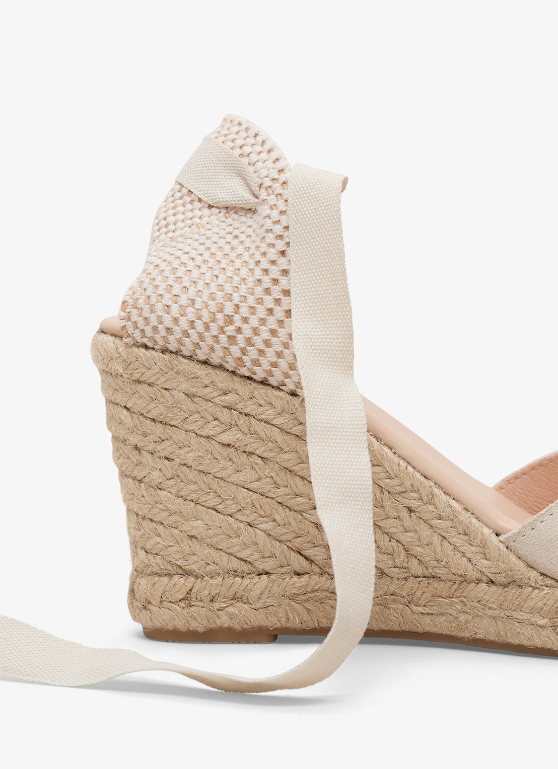 Phase Eight Wedge sleehak met strikdetail - detail 3 ivoor