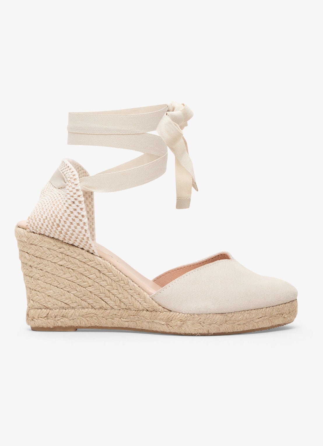 Phase Eight Wedge sleehak met strikdetail - voorkant 7 ivoor