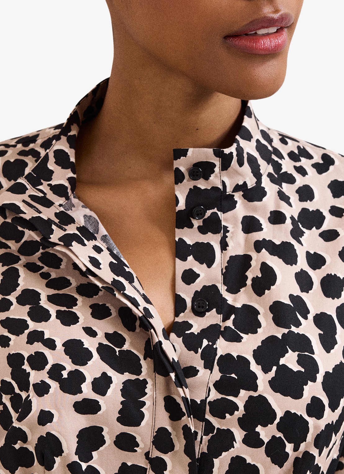 Phase Eight Wide fit jumpsuit met dierenprint - detail 6 zwart