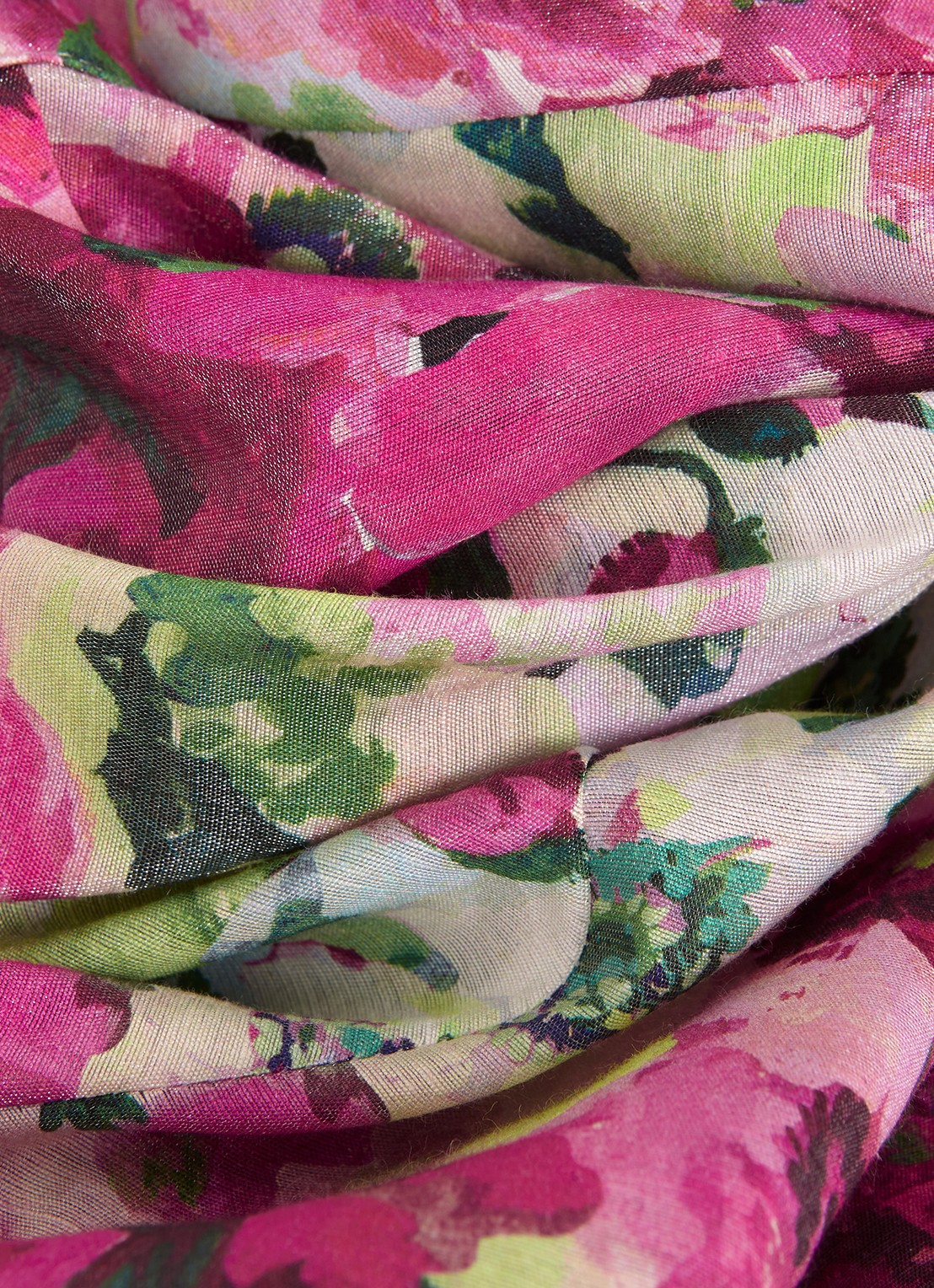 Phase Eight Winnie top in linnenblend met bloemenprint - detail 3 ivoor