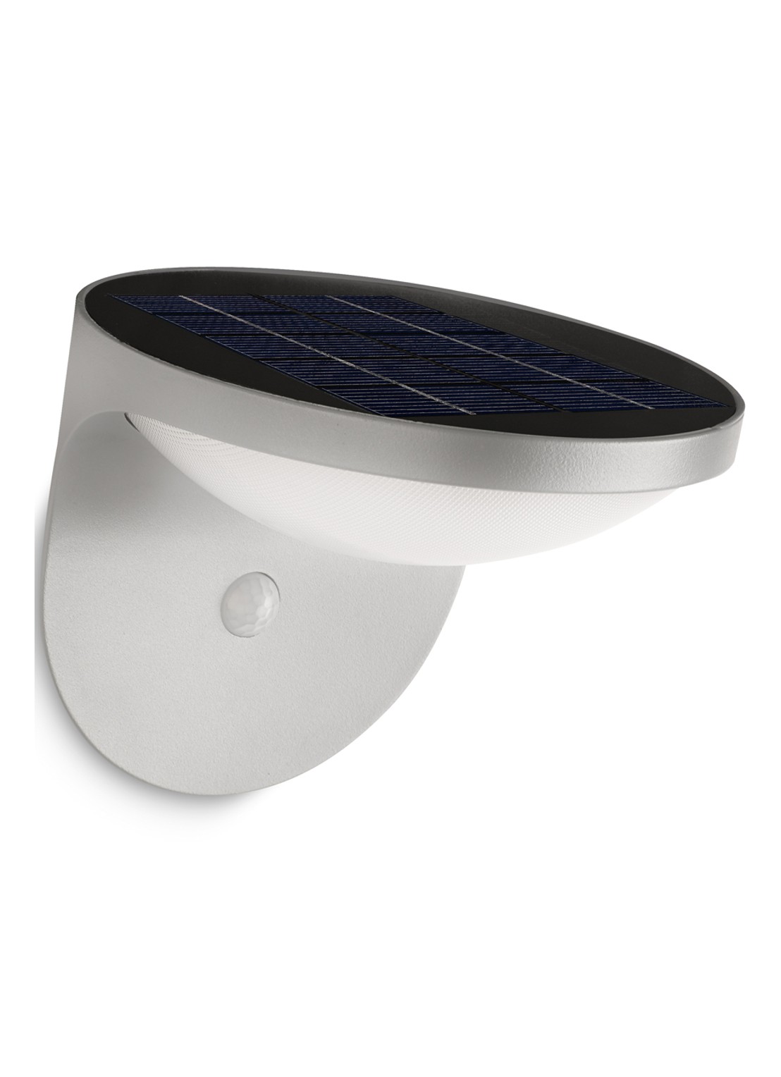 Philips Dusk wandlamp met zonnecel en bewegingssensor - voorkant grijs
