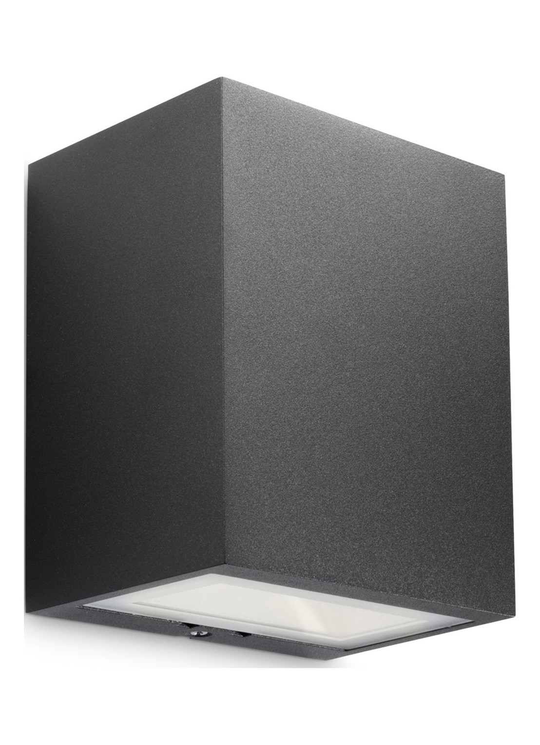 Philips Flagstone wandlamp 13,6 x 11,8 cm - voorkant zwart
