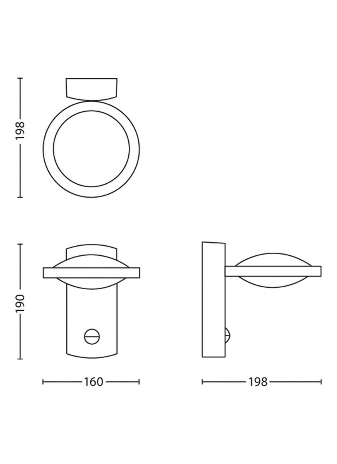 Philips Freedom wandlamp met bewegingssensor - detail 5 antraciet