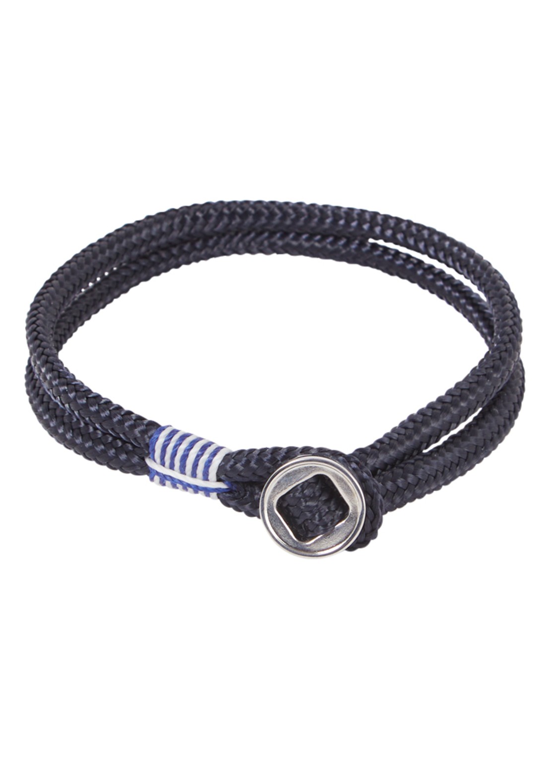 Pig&Hen Don Dino armband van scheepstouw - voorkant donkerblauw