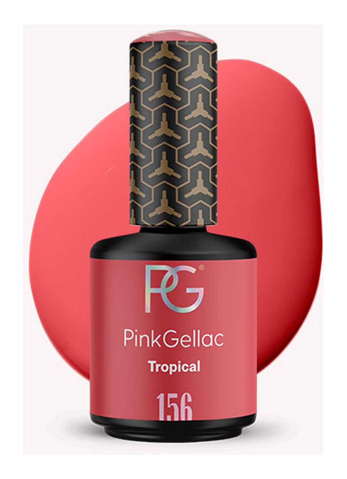 Pink Gellac 156 Tropical - gel nagellak - voorkant 2 156 tropical