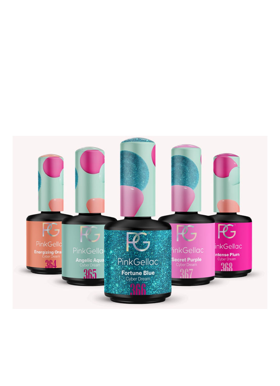 Pink Gellac Collection Box Cyber Dream - gel nagellakset - voorkant 2 undefined