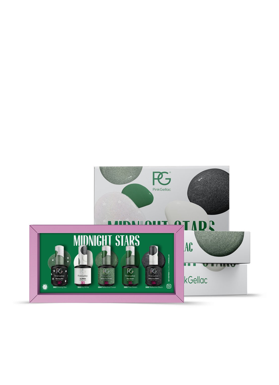 Pink Gellac Collection Box Midnight Stars - gel nagellakset - voorkant undefined