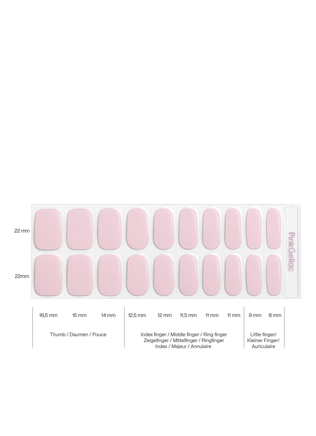Pink Gellac Gel Stickers - nagelstickers - detail 4 007 flirty pink