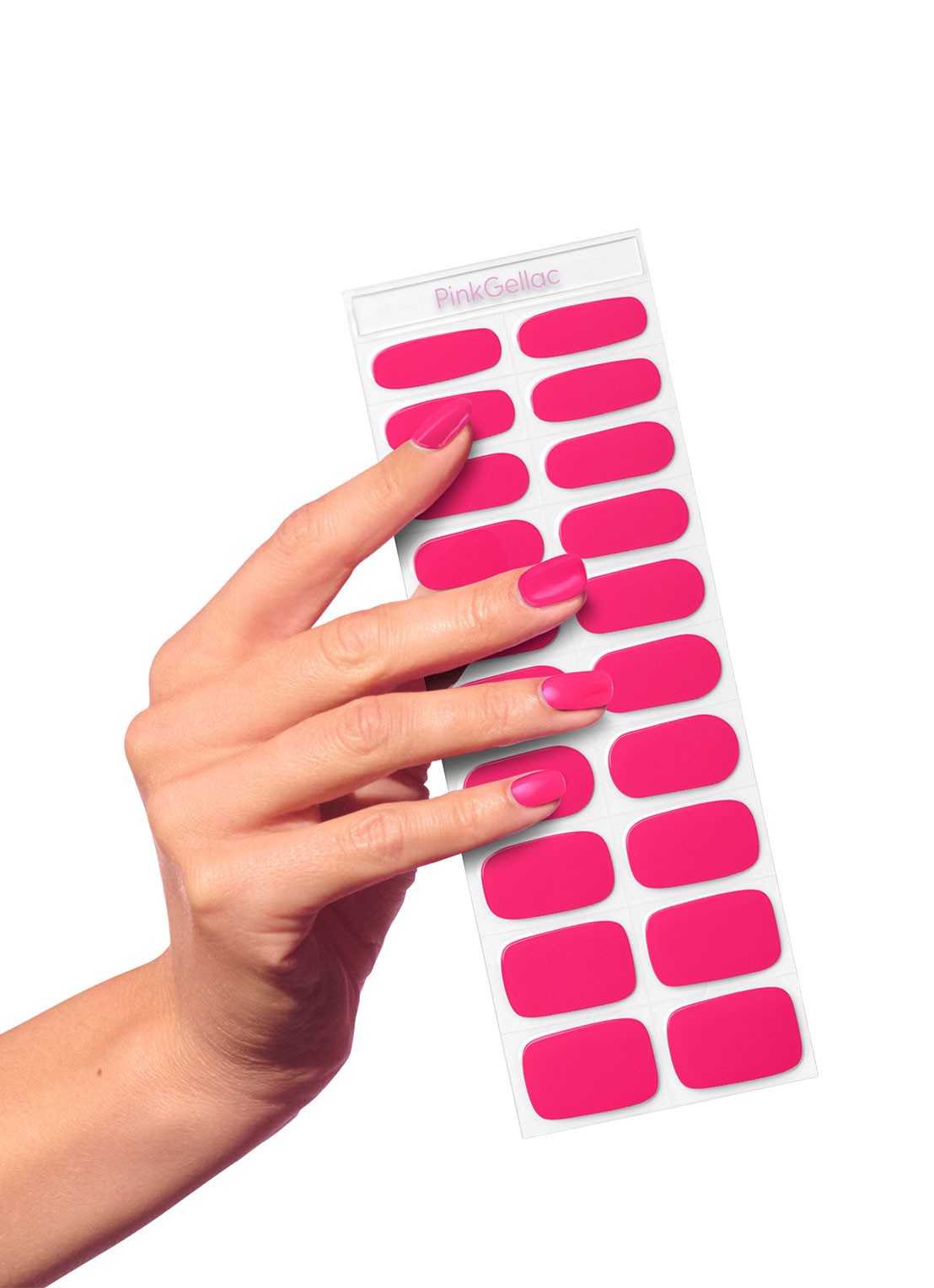 Pink Gellac Gel Stickers - nagelstickers - voorkant 3 023 rosy red