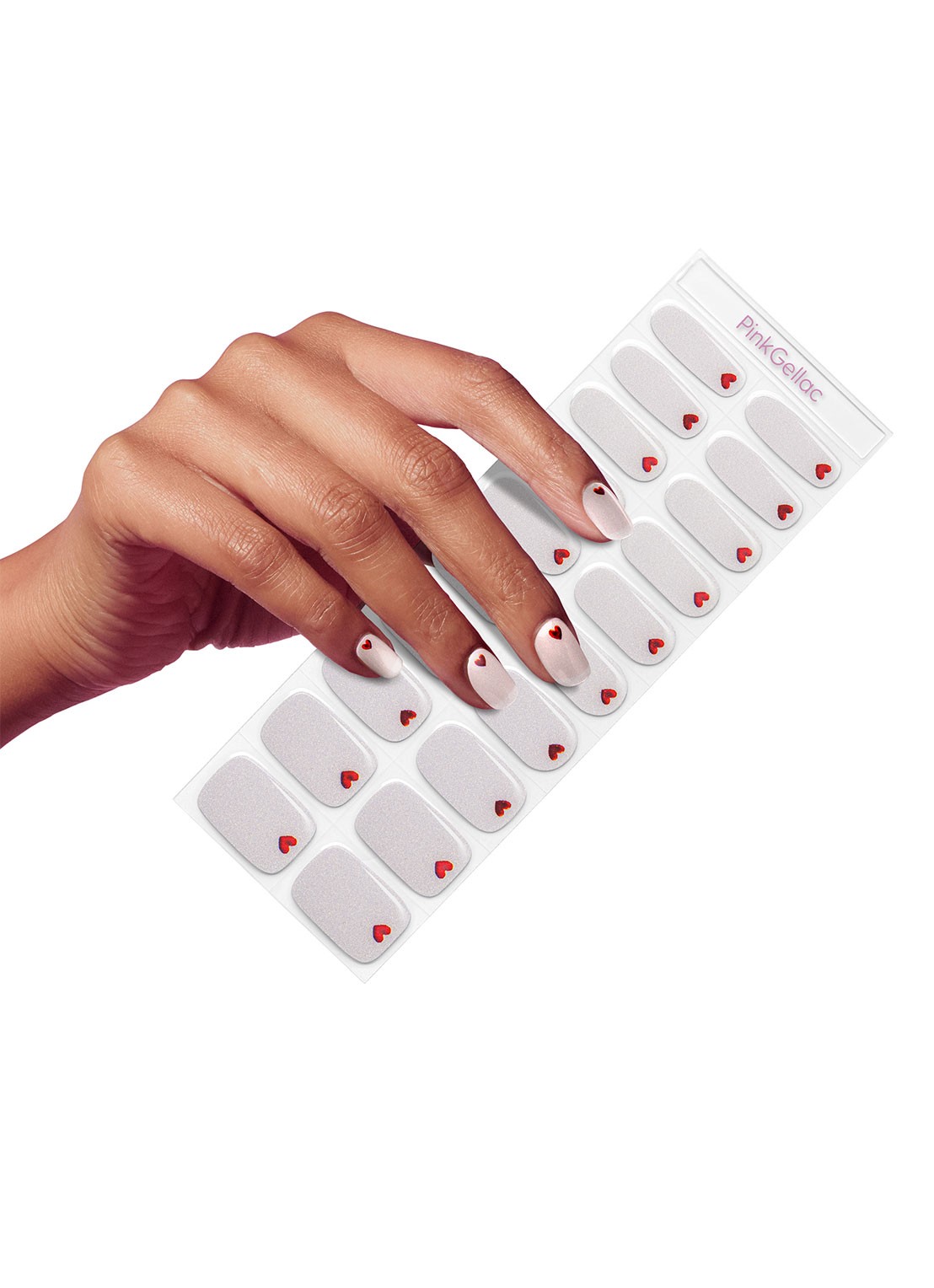 Pink Gellac Gel Stickers - nagelstickers - voorkant 4 037 loving hearts