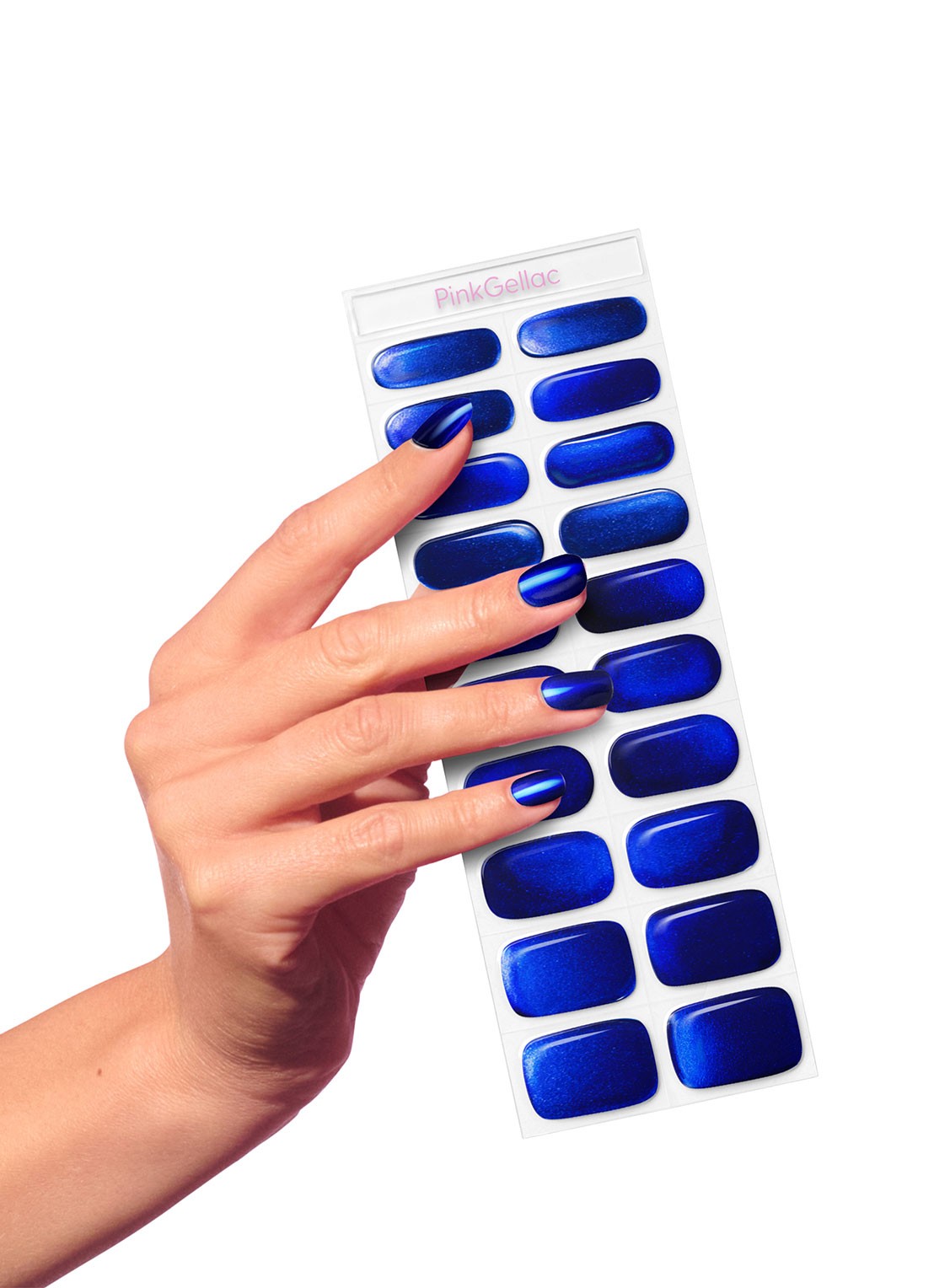 Pink Gellac Gel Stickers - nagelstickers - voorkant 5 royal chrome