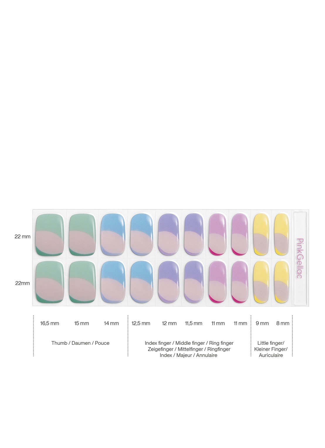 Pink Gellac Gel Stickers - nagelstickers - detail 4 pastel dream