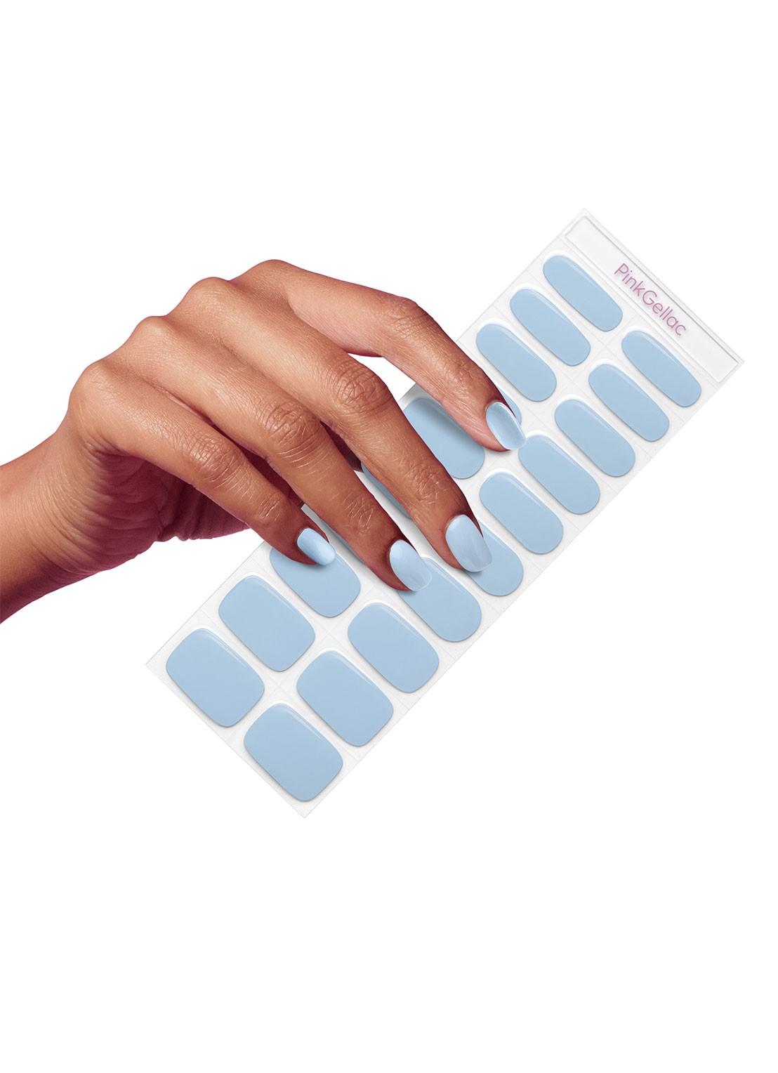 Pink Gellac Gel Stickers - nagelstickers - voorkant 2 powdery blue