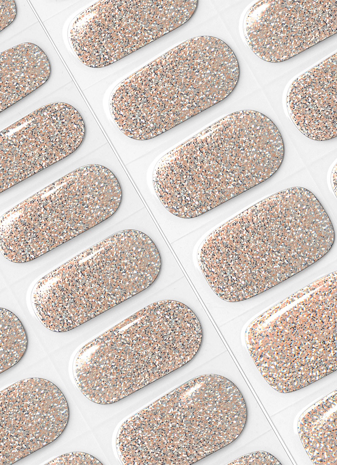 Pink Gellac Gel Stickers - nagelstickers - detail 3 champagne sparkle