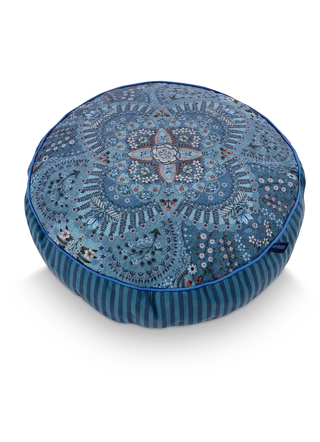 Pip Studio Alfombra sierkussen 40 cm - detail blauw
