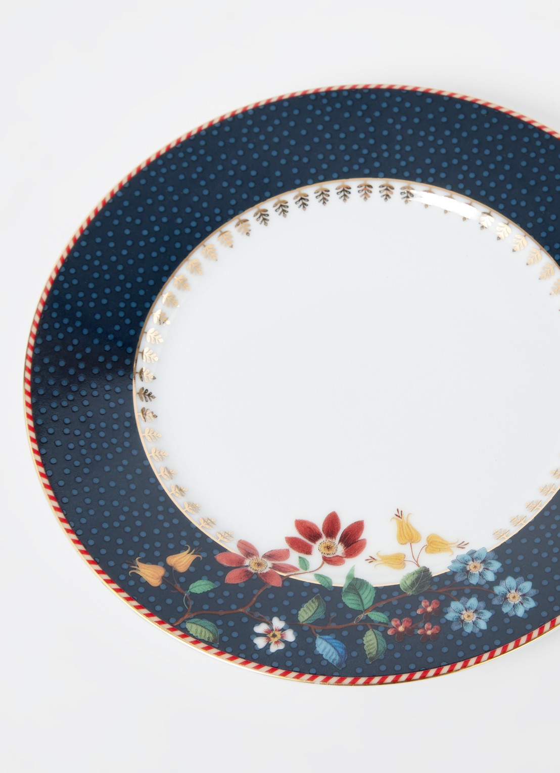 Pip Studio Berry Blues ontbijtbord 17 cm - detail indigo
