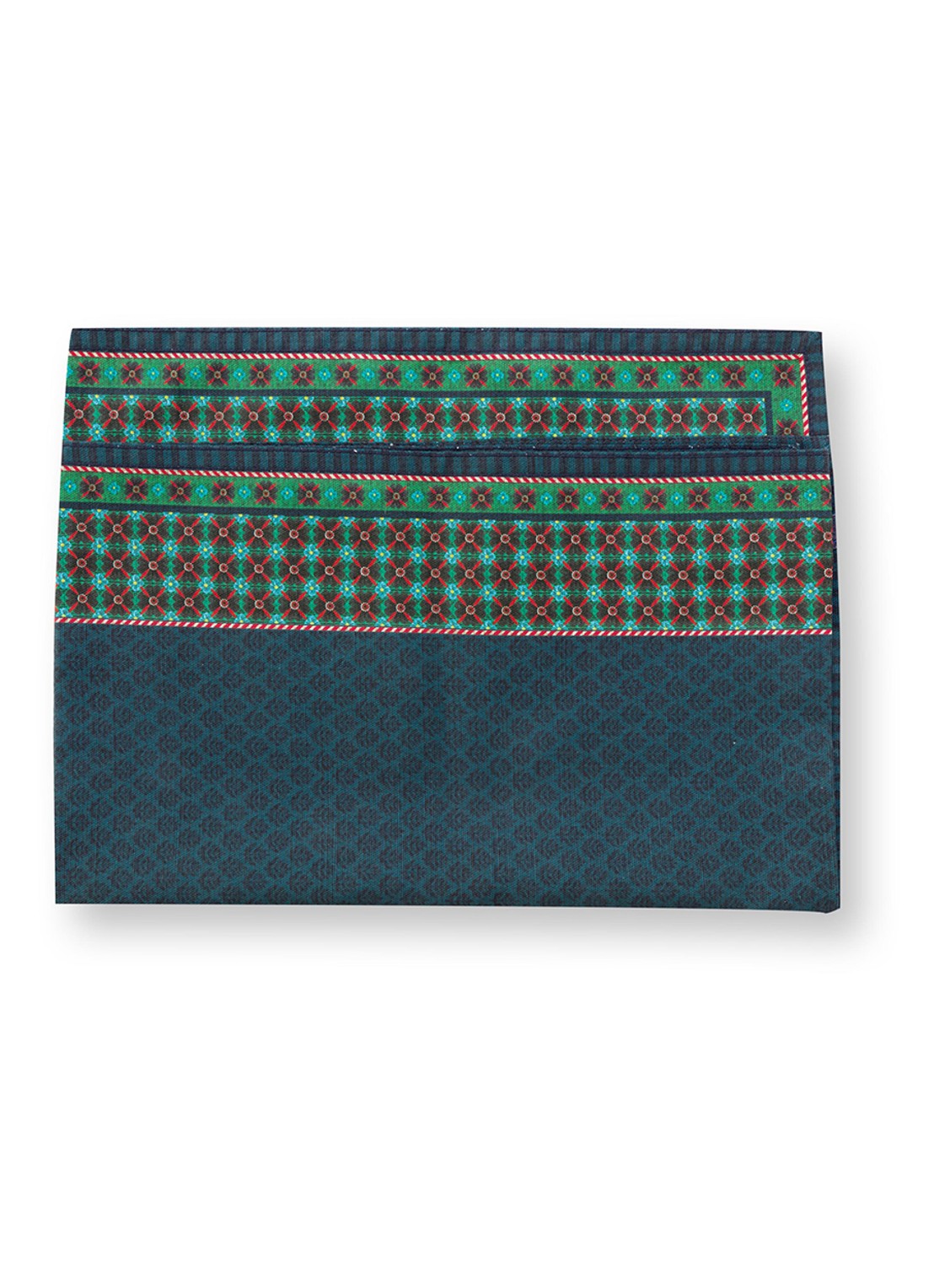 Pip Studio Berry Blues tafelloper 50 x 150 cm - achterkant 2 blauw