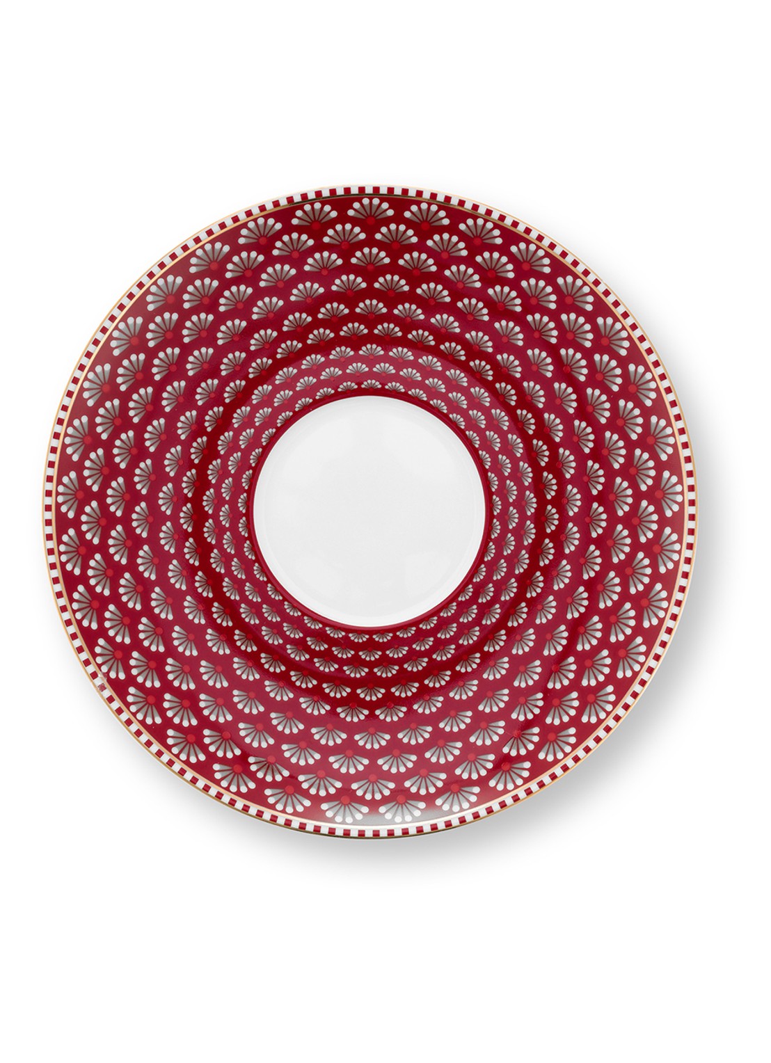 Pip Studio Blooming Tales Fantasy kop en schotel set van 2 - detail 4 donkerrood