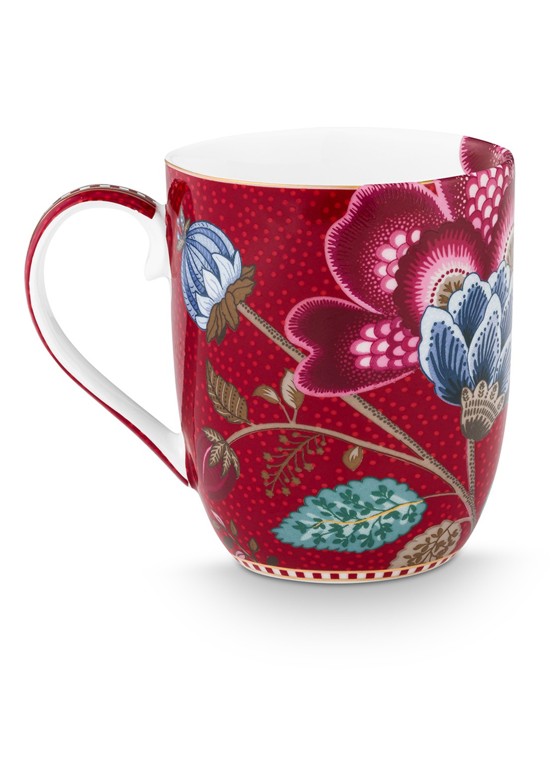 Pip Studio Blooming Tales Fantasy kopje set van 2 - detail 6 donkerrood