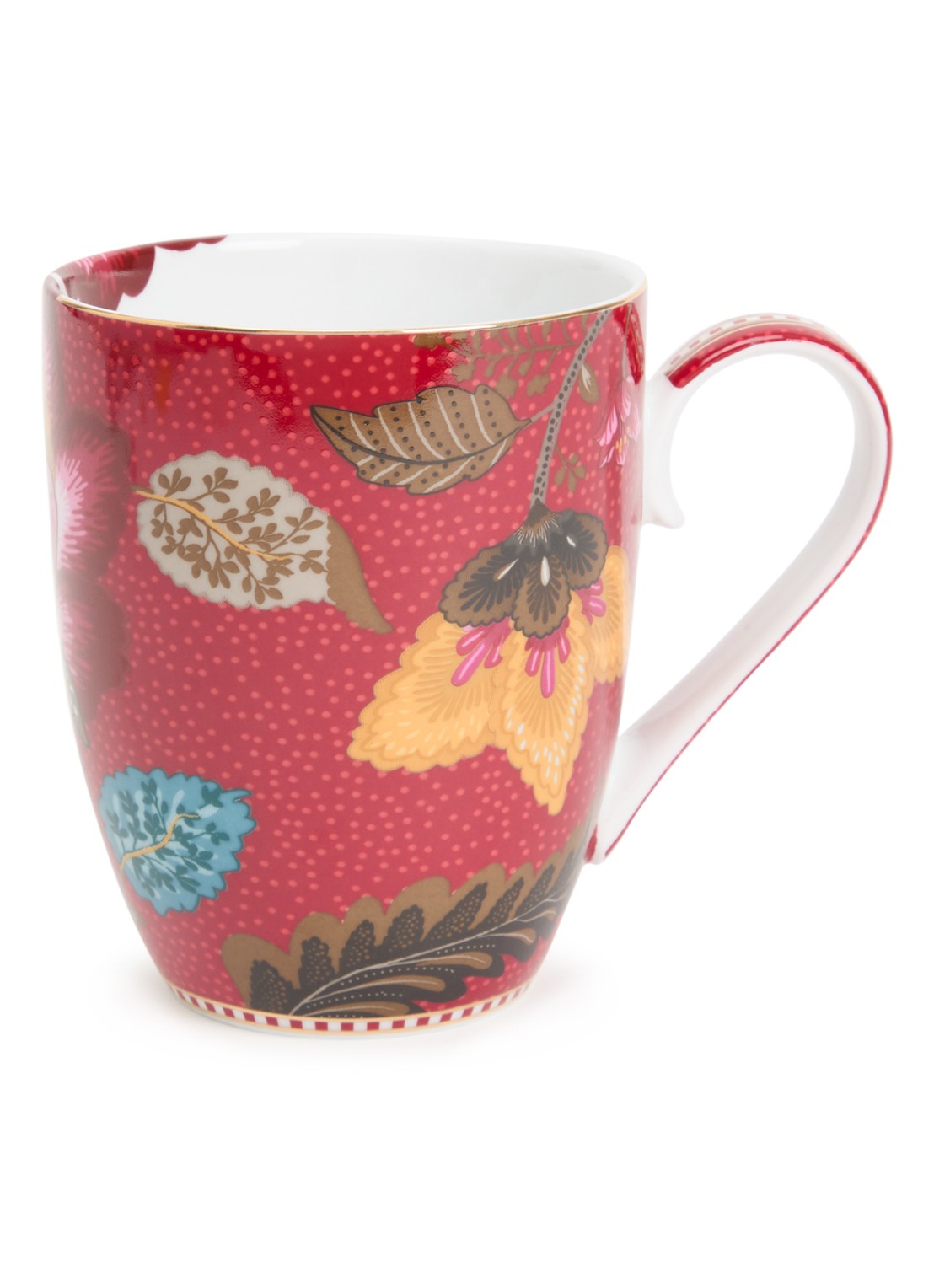 Pip Studio Blooming Tales Fantasy mok - voorkant 3 donkerrood