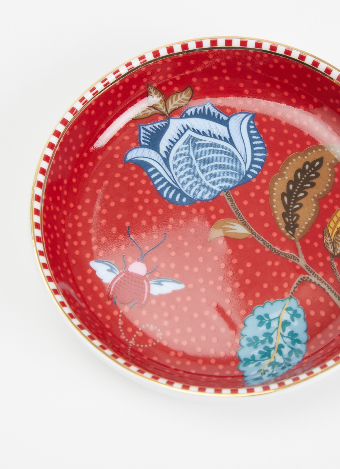 Pip Studio Blooming Tales Fantasy theetip - detail donkerrood