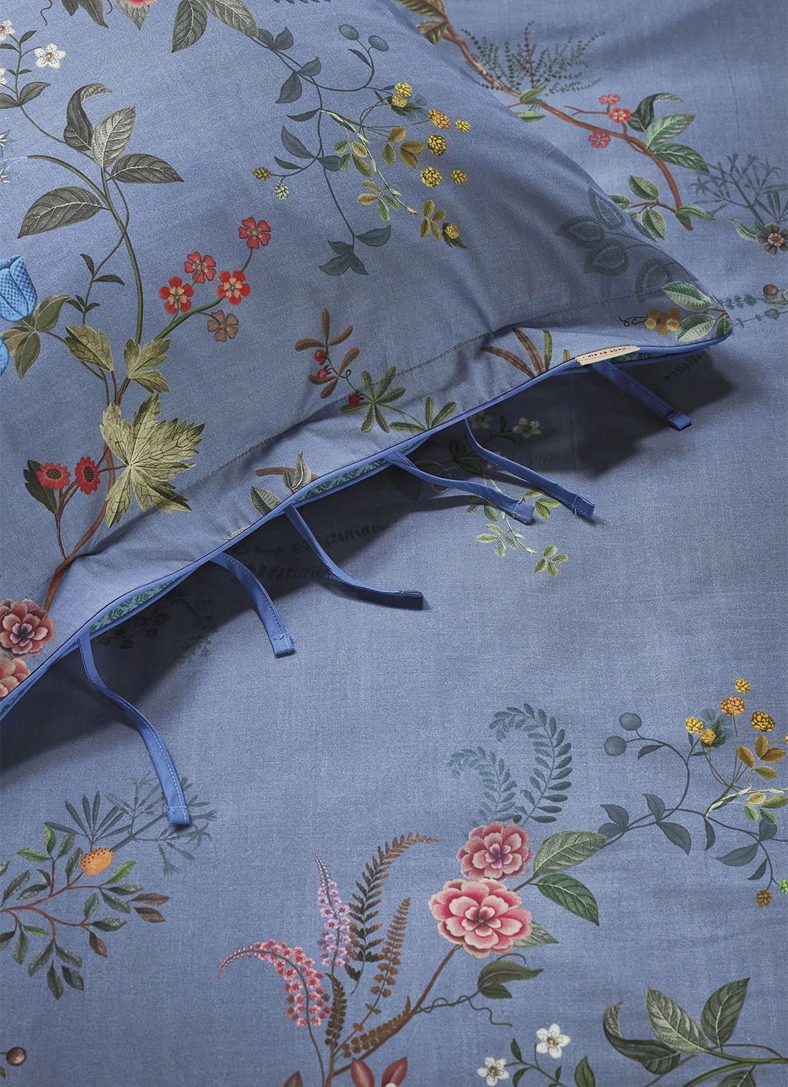 Pip Studio Bustani bedsprei 150 x 200 cm - detail 3 blauw