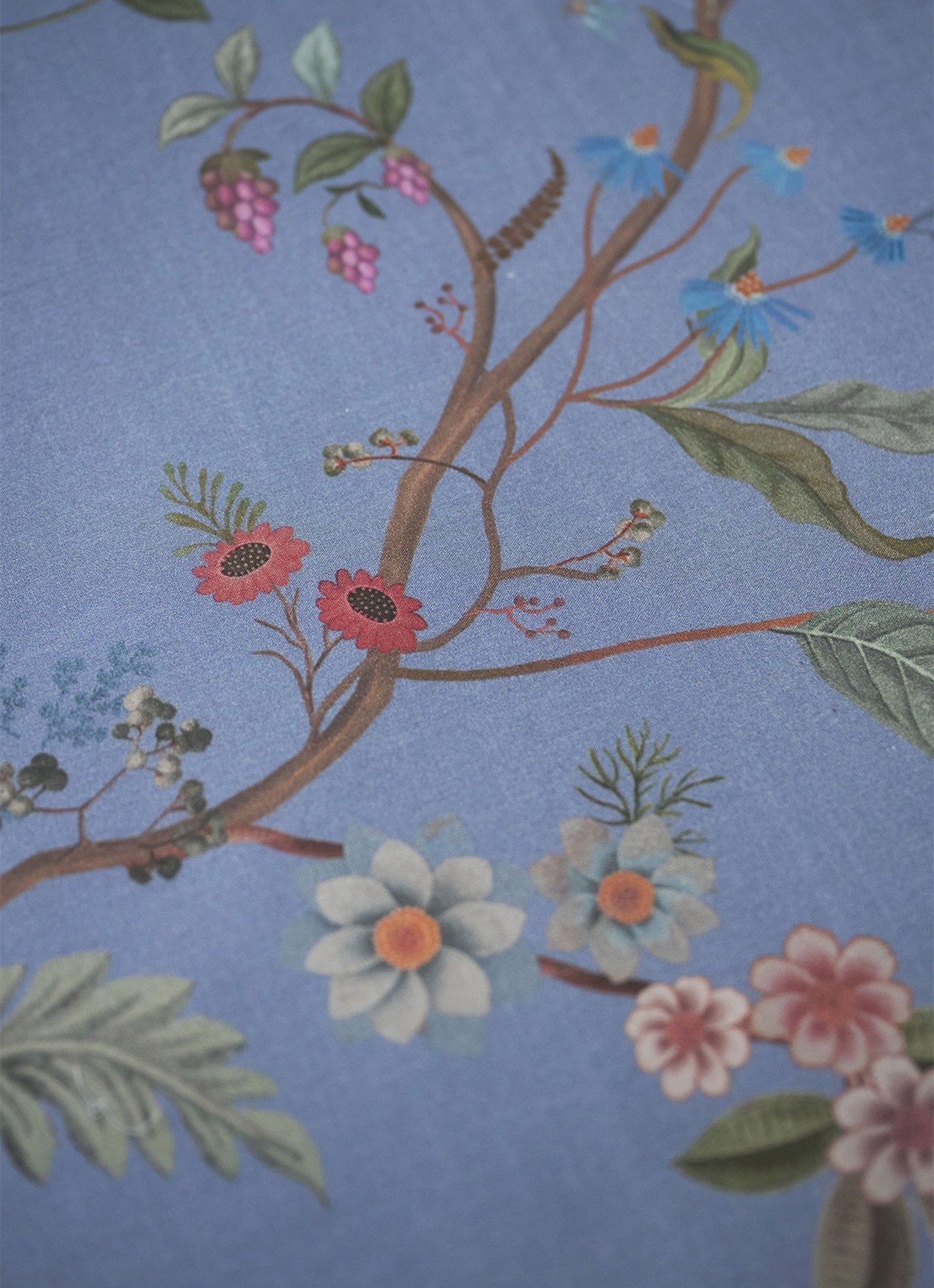 Pip Studio Bustani bedsprei 150 x 200 cm - detail 6 blauw
