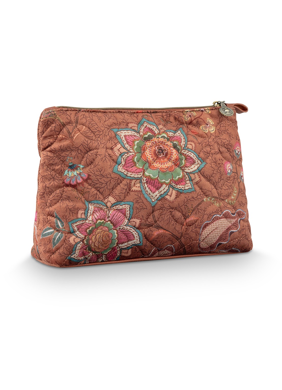 Pip Studio Caryn Mumbai Morning beautycase 2-delig - achterkant bruin