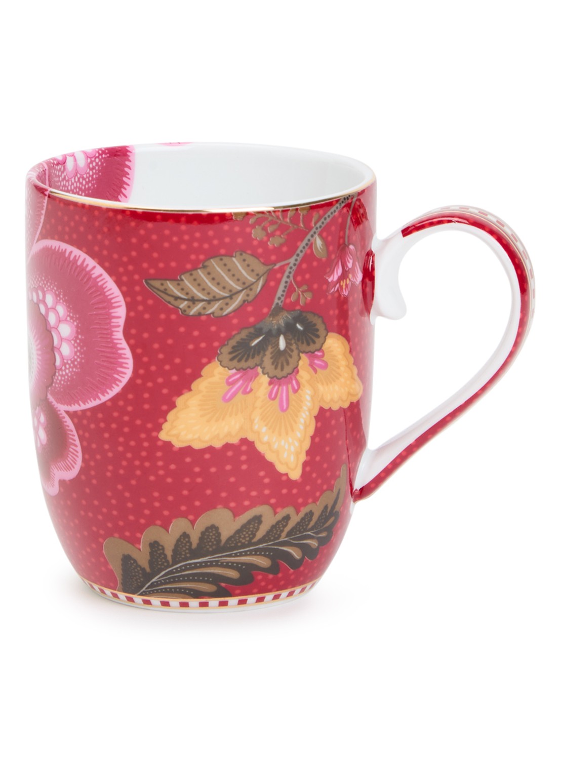 Pip Studio Fantasy kopje 20 cl  - voorkant 4 donkerrood