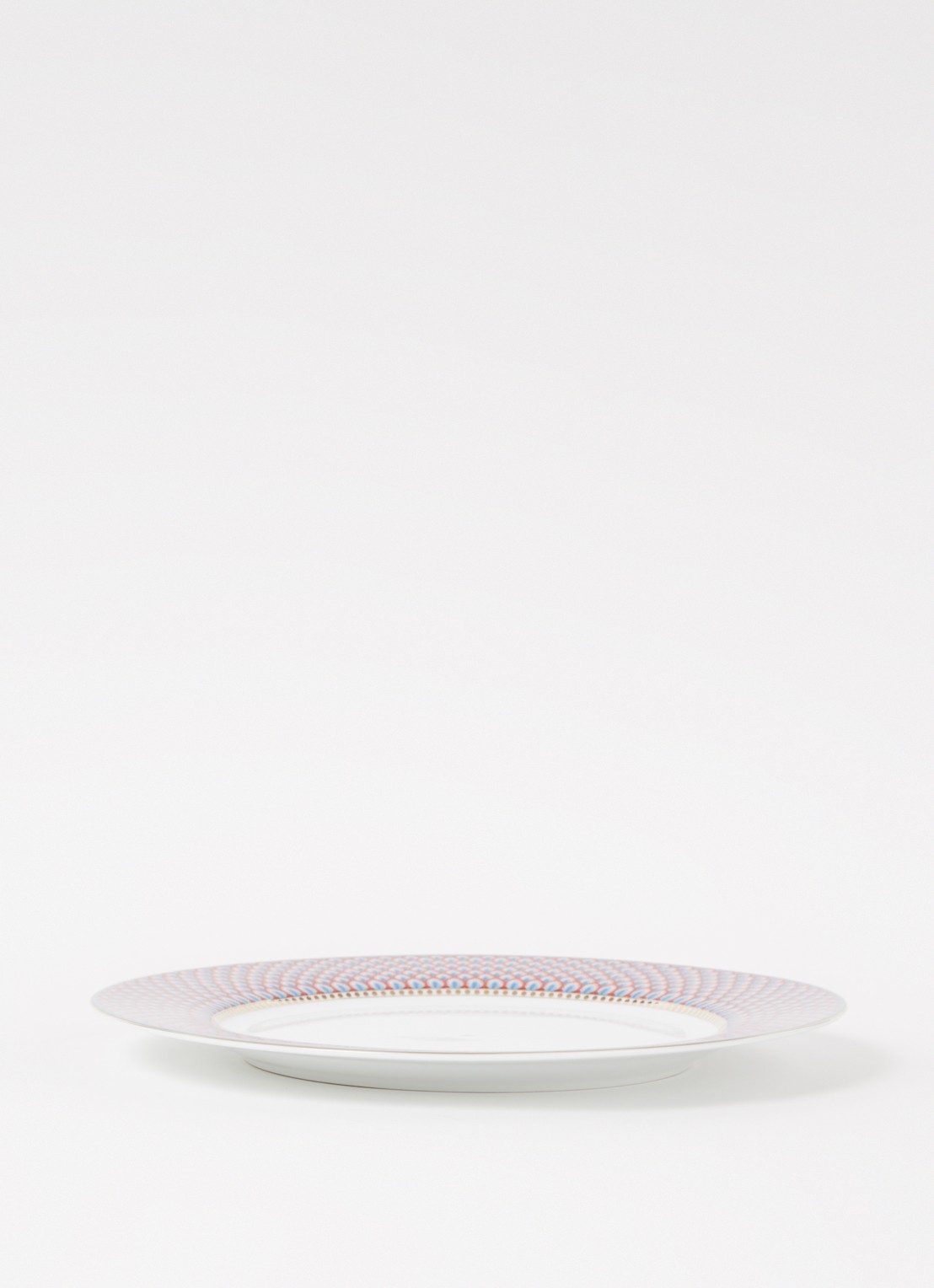 Pip Studio Flower Festival dinerbord 26,5 cm - voorkant 3 blauwgrijs