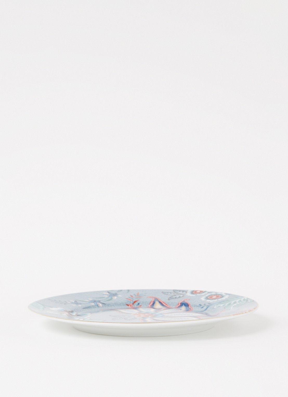 Pip Studio Flower Festival ontbijtbord 17 cm - voorkant 3 blauwgrijs