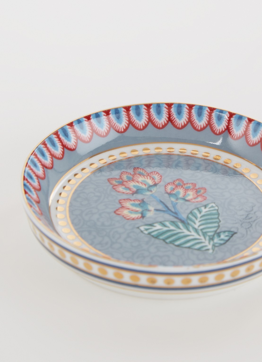 Pip Studio Flower Festival theetip 9 cm - detail blauwgrijs