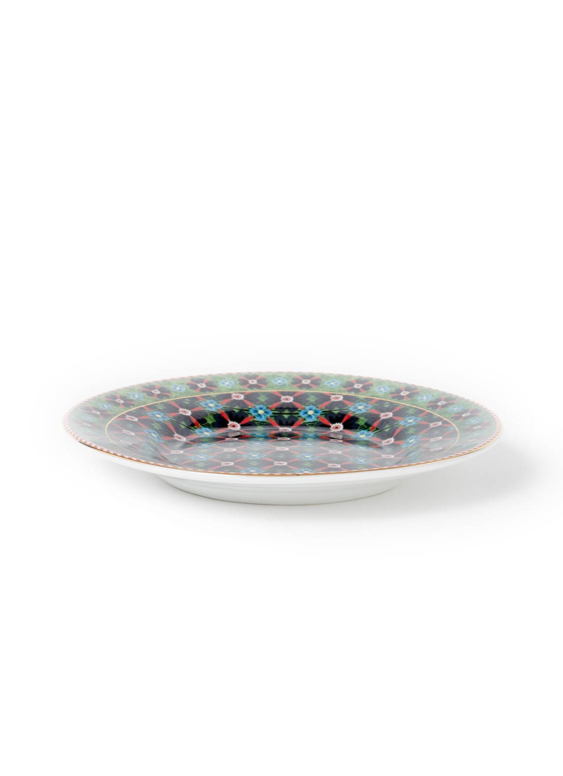 Pip Studio Gebaksbordje 12 cm - voorkant donkergroen