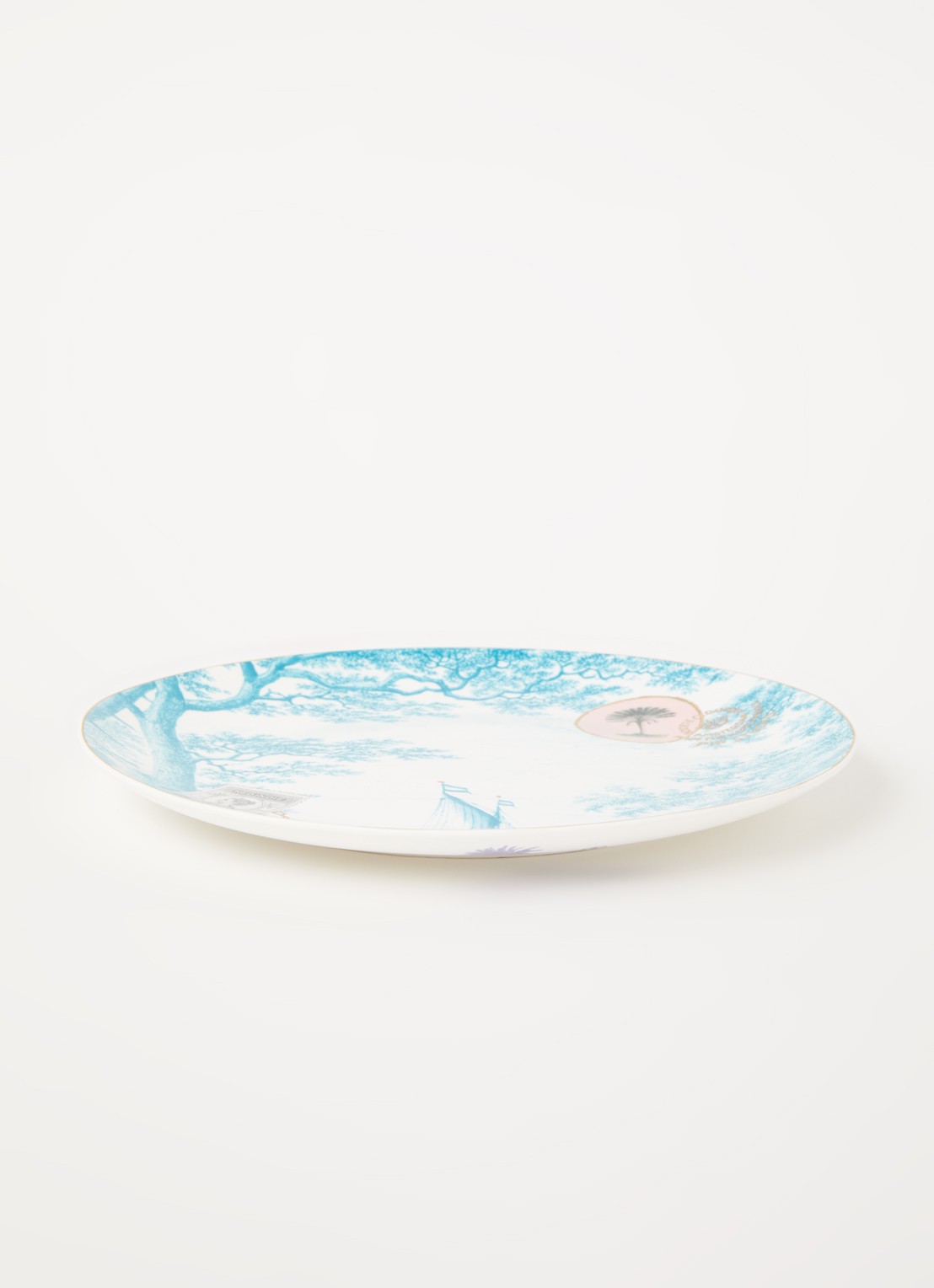 Pip Studio Heritage Boat dinerbord 23 cm  - voorkant 2 zeegroen