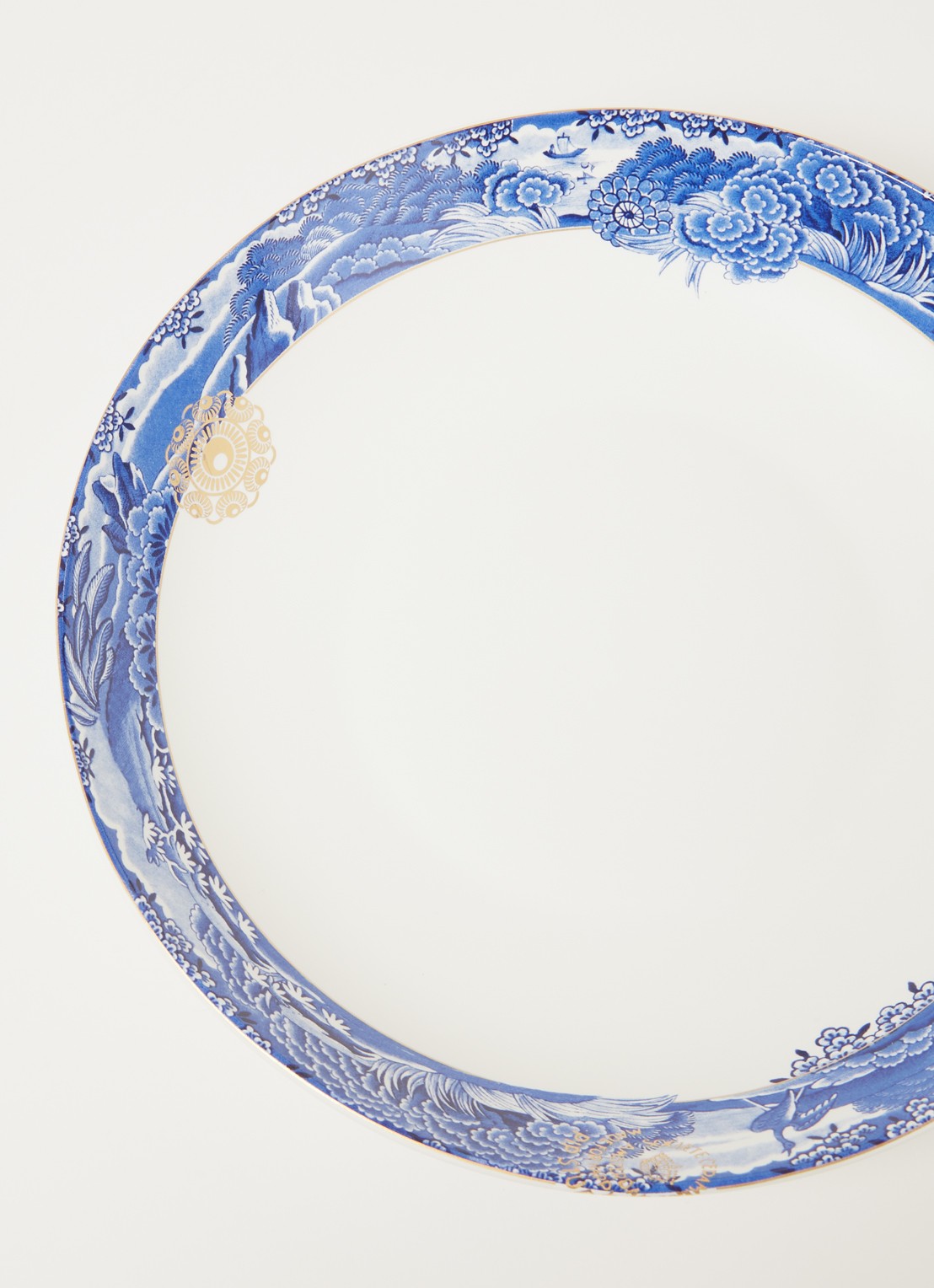 Pip Studio Heritage Border diep bord 25,5 cm - detail royalblauw